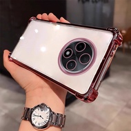 Case for OPPO F27 Pro+ OPPO F27 Pro soft Tpu Four-corner air cushion anti-fall electroplated mobile 