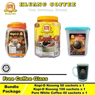 Kluang Coffee Cap Televisyen Kopi-O and Pure White Coffee [Bundle Package]