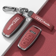 Compatible Audi Key Case A6L/A3L/Q4/A8/A7L/Q6/Q4/Q7Car Key Case High-end Protective Cover E8X1