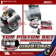 Piston Set TDR Racing Y15ZR LC135 FZ150 FORGED PISTON 57MM Heavy Duty + Pin + Piston Ring Alloy Aloi