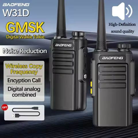 Baofeng W31D GMSK Digital Walkie Talkie Wireless Copy Frequency UHF Type-C Charger Long Range Upgrad