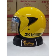 ➡️ KingzGarage ⬅️ Helmet SGV Kids Visorex Kuning Helmet Budak Helmet Kanak Kanak