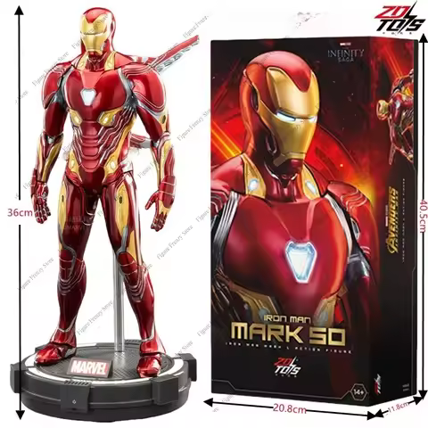 Special Offer for ZDTDS 1/5 Scale 36CM Avengers Infinity War Iron Man MK50 MK3 LED Light Up Collecti