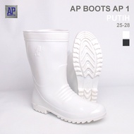 AP Boots AP 1 Putih- Sepatu Boots PVC