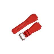 【Import King Original】Compatible with Watch Parts Bell &amp; Ross BR01% Gangnam% Rubber Belt for BR03 Outside 24mm Red SS