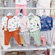 Ualarogo-Newborn long-sleeved modal cross-over (0-3M, 3-6M)