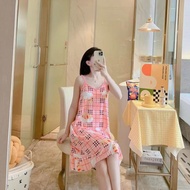 Monody Daster Wanita Kekinian / Daster Import Panjang Lengan Pendek / Ada CUP / Daster Wanita Dewas