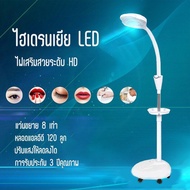 จัดส่งสินค้าในประเทศไทย!หมุนปรับแสง !LED ไฟต่อขนตา แว่นขยาย 8 เท่า 120LED ลูกปัดโคมไฟ สามารถหมุนได้ 