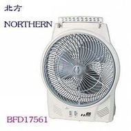 【 家電王朝】缺貨~德國北方NORTHERN 17吋風罩充電式DC節能箱扇(LED照明燈) BFD17561