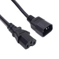 IEC 320 C14 To C15 PDU UPS Male To Female Power Cord 0.5m/1.5m/2m Extension Cable 3G1.5 Durable Copp