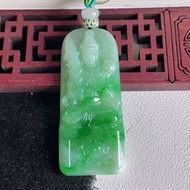 🔥翡翠a貨飄綠虛空藏觀音菩薩吊墜