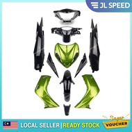[MALAYSIA READY STOCK] JL SPEED YAMAHA LC135 135LC LC V1 LCV1 COVER SET COVERSET GREEN HIJAU + BLACK