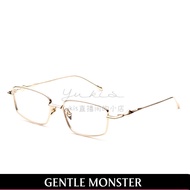 [ATOMIC] GM Silver Frame Square Glasses Gold Frame Optical Glasses Men Women