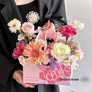 1pcs Carrying Box / Flower Box Flower Box Bouquet Flower Gift Flower Bouquet Box Carrying Flower Bou