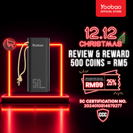 Yoobao Powerbank 100W Fast Charging with Huge Capacity 50000mAh Compatible For Laptop & Mobile Phone