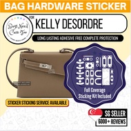 [𝐁𝐍𝐂𝐓👜]💛 Hermes Kelly Desordre Bag Hardware Protective Sticker | Full Coverage Bespoke Fitting Seal/