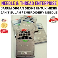 JARUM MESIN JAHIT INDUSTRI/JARUM ORGAN DBXK5 UNTUK MESIN JAHIT SULAM /EMBROIDERY NEEDLE / ORGAN NEED