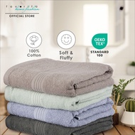 FAVORITA 100% Pure Cotton Bath Towel | 68cm X 138cm | Oeko-tex Standard 100 | Soft & Fluffy