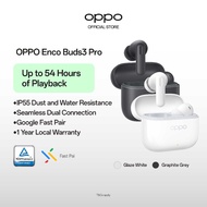 OPPO Enco Buds3 Pro / 12.4mm Extra Large Driver / IP55 / 54H Long Battery Life