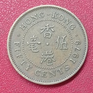 koin Hongkong 50 Cents - Elizabeth II (2nd portrait) 1977-1980 (1979)