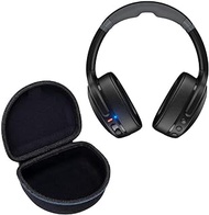 Skullcandy Crusher EVO True Wireless Bluetooth Over Ear Headphone Bundle with GSR Premium Deluxe Carrying Case (Black)