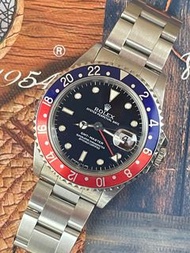 🌈🌈新返貨啦🌈🌈💙❤️Vintage Rolex GMT - MASTER  II 16700💙❤️ T-25黑面 百事 40mm 💙❤️連原裝Rolex 78360鋼帶💙💙❤️❤️狀態一流 😎😎VU677（旺角店）