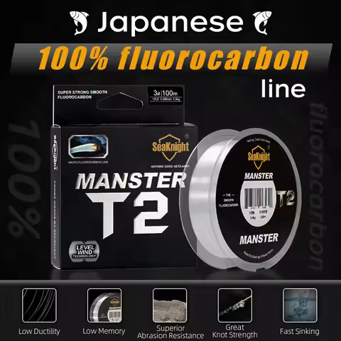 SeaKnight MANSTER T1-II/T2 TRUE Carbon Line Fluorocarbon Coating Carbon Line Fishing Line Leader Lin