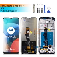 6.5" For Motorola Moto E7/E7 Power/E7i Power LCD Display with frame Touch Screen Digitizer Assembly 