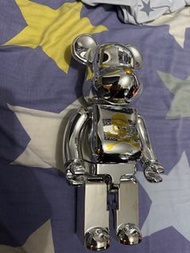 BE@RBRICK 正板 400%JAPAN MMJ 電鍍銀色