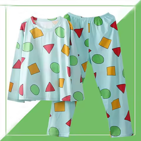 Pijama Sin Chan Man Pajama Sinchan Cotton Autumn Long-sleeved Trousers Sets Japanese Pajamas for Cou