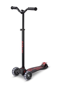 Micro Kickboard - Maxi Deluxe Pro LED Kick Scooter - Smooth-Gliding, 3-Wheeled, Light-Up Wheels, Lea