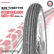 Ban Motor Chopper Swallow Sprinter 2.50-18 Bukan Tubeless (Tubetype) Ring 18