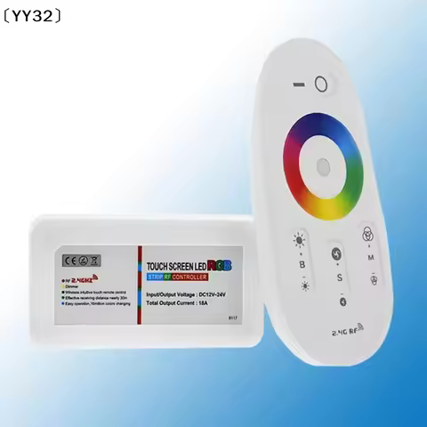 1 Set Wall Mounted Touch Pannel Remote LED RGB Strip /Bulb/Downlight 12V 24V 18A 2.4G Wireless Contr