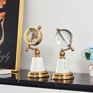 European Metal Clock / Table Clock / Luxury Gold Metal Clock Table Display Globe Clock / Gold Table 