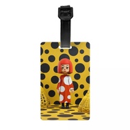 Custom Yayoi Kusama Polka Luggage Tag Custom Pumpkin Baggage Tags Privacy Cover Name ID Card
