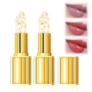 Gincu Berubah Warna, Gincu Tahan Lama Berubah Warna, Gincu Berwarna Emas Kristal Berubah Warna, Lip 