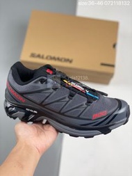 JJJJound x Salomon XT-6 Collaboration Ebony Black Tech-Style Trail Running Shoes