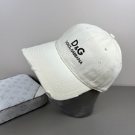 D & G666 White Ripped Baseball Cap Fashion Street Style