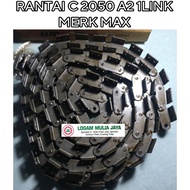 DOUBLE PITCH ROLLER CHAIN EAR CHAIN C 2050 A2 1LINK BRAND MAX C2050 A2 1LINK MAX CONVEYOR