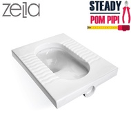 ZELLA SQ-378 SQUATTING PAN / WATER CLOSET / TOILET BOWL / MANGKUK TANDAS CANGKUNG  (SELF COLLECT / A