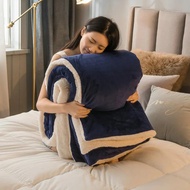 Winter Bed Blankets Solid Color Fleece Blankets Throws Adult Thick Warm Sofa Winter Blanket Super So