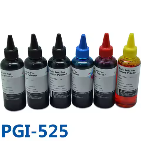 6x100ml PGI525 CLI526 Vivid Colors Printer Ink Refill Kit Bulk Ink For Canon PIXMA MG6150 MG6250 MG8