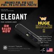 Huawei P10 P10 Lite P10 Plus+ P8 Lite 2015 P9 Lite Rugged Armor Carbon Fiber Phone Case Casing Cover