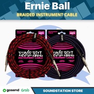 Ernie Ball Braided Straight to Straight Instrument Cable - Instrument Jack Cable