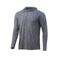 Men's Long Sleeve Sunblock UPF50+ Outdoor Visor Fishing Suit Breathable Top Outdoor sports hooded cl