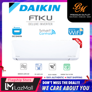 DAIKIN R32 Standard Inverter Smart Control - Wifi Air Conditioner - FTKU Model Air Cond / 1.0HP FTKU