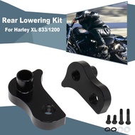 1 Pair Rear Lowering Kit For Harley Sportster Custom XL1200C XL833C Aluminum