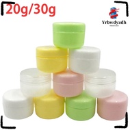 YRBWDYZDH 2pcs Makeup Jar, Refillable Colorful Face Cream Jar, Round Bottom Plastic 20g 30g Travel B