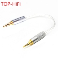 TOP-HiFi 7N-OCC Silver Plated 2.5mm TRRS Balanced Male to 3.5mm Stereo Male Audio Adapter Cable 2.5m