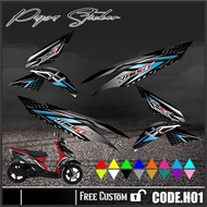 MIO GT STRIPING - Mio GT Motorcycle Stickers Mio GT Stickers YAMAHA MIO GT RACING H01 VARIATION LIST